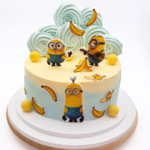 Tort dziecięcy minionki D81