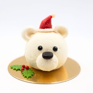 Monoporcja świąteczna biały miś